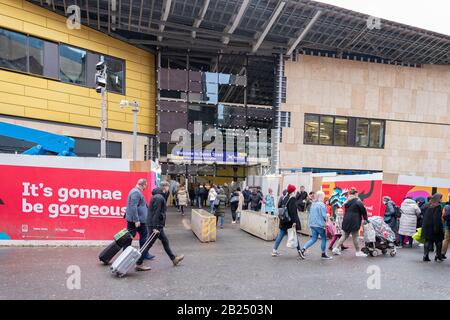 Glasgow Queen Street Station Reentwicklung 2020, Glasgow, Schottland, Großbritannien Stockfoto