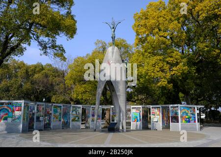 Kinderfriedensdenkmal in Hiroshima, Japan Stockfoto