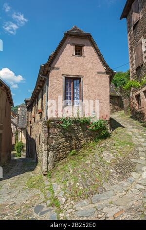 Frankreich, Conques, Stadtzentrum Stockfoto