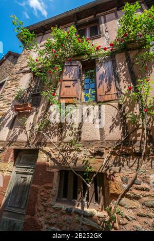 Frankreich, Conques, Stadtzentrum Stockfoto