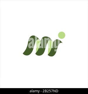 Anfangsbuchstabe mi Logo oder im Logo Vector Designvorlage Stock Vektor