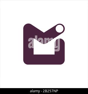 Anfangsbuchstabe mi Logo oder im Logo Vector Designvorlage Stock Vektor