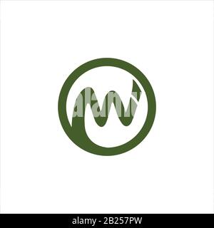 Anfangsbuchstabe mi Logo oder im Logo Vector Designvorlage Stock Vektor