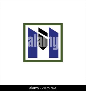 Anfangsbuchstabe mi Logo oder im Logo Vector Designvorlage Stock Vektor