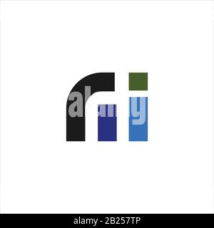 Anfangsbuchstabe mi Logo oder im Logo Vector Designvorlage Stock Vektor