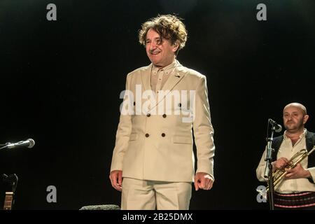 Madrid, Spanien. Februar 2020. Goran Bregovic Show in der Konzerthalle La Riviera in Madrid, Spanien (Foto von Alberto Sibaja/Pacific Press) Credit: Pacific Press Agency/Alamy Live News Stockfoto