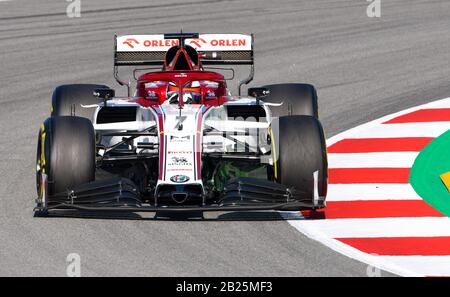 Circuit de Barcelona-Catalunya in Montmelo Spanien 20.2.2020, Formel-1-Vorsaisontests, Kimi Räikkönen (FIN), Alfa Romeo Stockfoto