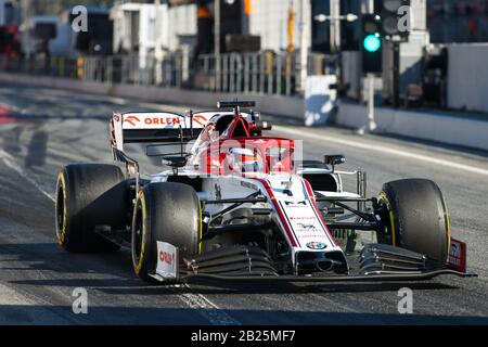 Circuit de Barcelona-Catalunya in Montmelo Spanien 20.2.2020, Formel-1-Vorsaisontests, Kimi Räikkönen (FIN), Alfa Romeo Stockfoto