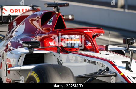 Circuit de Barcelona-Catalunya in Montmelo Spanien 20.2.2020, Formel-1-Vorsaisontests, Kimi Räikkönen (FIN), Alfa Romeo Stockfoto