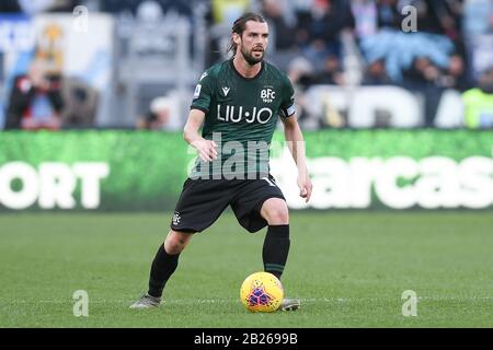 Rom, Italien. Februar 2020. Andrea Poli von Bologna beim Serie-A-Spiel zwischen Lazio und Bologna im Stadio Olimpico, Rom, Italien am 29. Februar 2020. Foto von Giuseppe Maffia. Kredit: UK Sports Pics Ltd/Alamy Live News Stockfoto