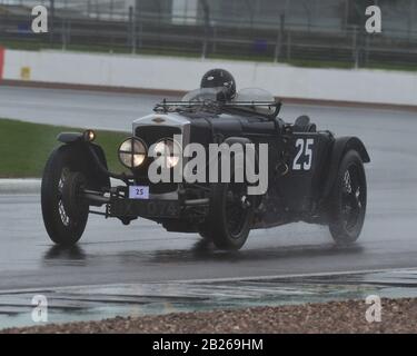 Winston Teague, Frazer Nash Falcon, Pomeroy Trophäe, Vintage Sports Car Club, VSCC, 15. Februar 2020, Grand-Prix-Rennstrecke, Silverstone, Towcester, eng Stockfoto