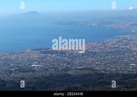 Escursione al Parco Nazionale del Vesuvio Stockfoto