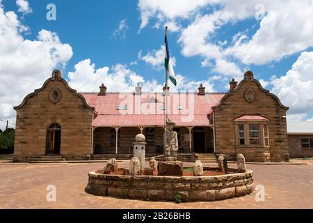 Bezirkskommissariat, 1850er Jahre, Leribe, Lesotho Stockfoto