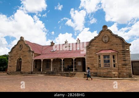 Bezirkskommissariat, 1850er Jahre, Leribe, Lesotho Stockfoto