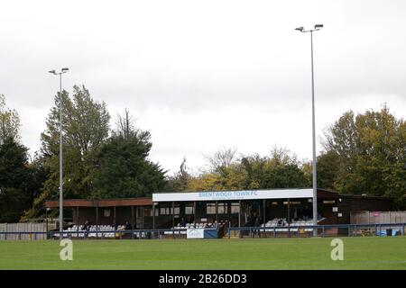 Allgemeine Ansicht der Boden während Romford vs Soham Stadt Förster, BetVictor Liga Nord Abteilung Fußball an der Brentwood in der 2. November 2019 Stockfoto
