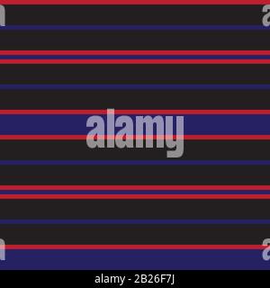 Farbenfrohes klassisches Stripe-Muster mit klassischem, horizontalem Streifenmuster, das sich für Hemddruck, Textilien, Jersey und Jacquard-Patter eignet Stock Vektor