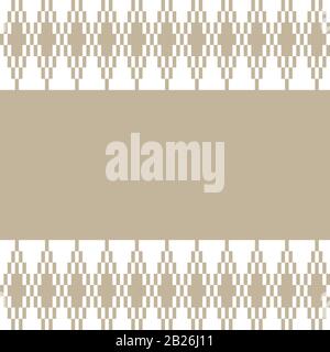 Argyle Geometric Border Template - Dies ist eine Argyle-Border-Vorlage, die für Hintergründe, Druckmaterialien, E-Commerce usw. geeignet ist Stock Vektor