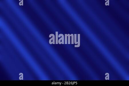 Linien und abstrakte Wellenfläche in Blau. Abstraktion für Postkarten, Website-Design, Ankündigungen Stockfoto