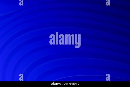 Linien und abstrakte Wellenfläche in Blau. Abstraktion für Postkarten, Website-Design, Ankündigungen Stockfoto