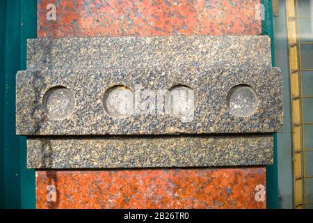 Straßen- und Stadtfotografien entlang der Portobello Road in London Stockfoto