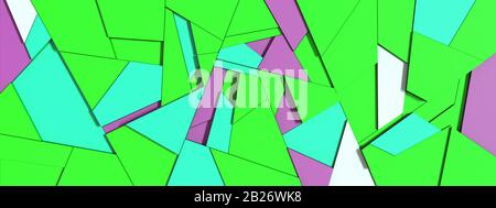 3D einfache geometrische abstrakte Muster Stockfoto