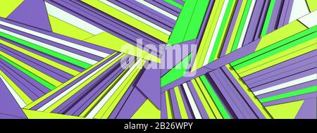 3D einfache geometrische abstrakte Muster Stockfoto