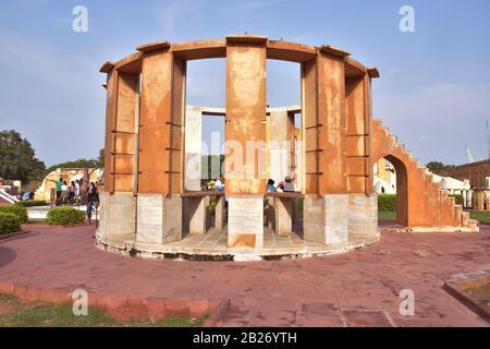 Rama Yantra in Jaipur Jantar Mantar, einem astronomischen Observatorium Stockfoto