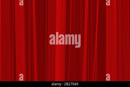 Abstrakte helle Linien auf dunkelrotem Hintergrund. Stockfoto