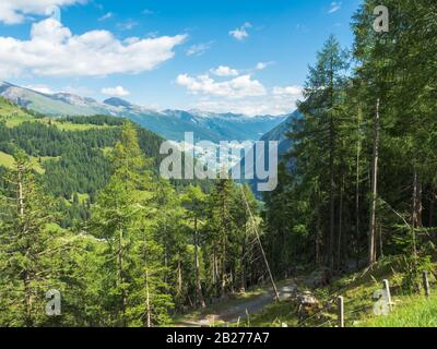 Blick auf die österreichischen Alpen von der Großglockner Hochalpenstraße (Großglockner Hochalpenstraße) Stockfoto