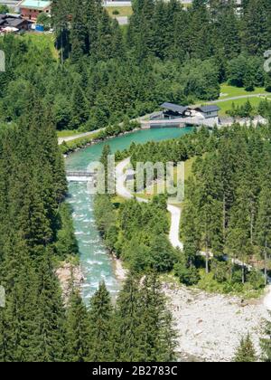 Krimmler Wasserfälle und Krimmler Ache im Nationalpark hohe Tauern, Österreich Stockfoto