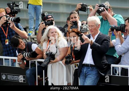 Richard Gere auf dem 64. San Sebastian International Film Festival. (Bild: © Julen Pascual Gonzalez) Stockfoto