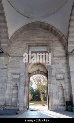 Istanbul/Türkei   19.01.2017: Blick auf Sehzade-Moschee, Fatih, Istanbul, Türkei. Stockfoto