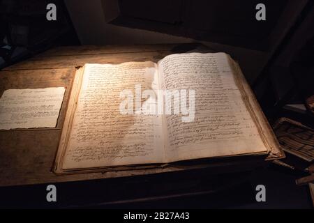 Napoli, Archivio storico dei banchi di Napoli, Museo il Cartastorie, Via dei Tribunali, Chiocciola bei @ Stockfoto