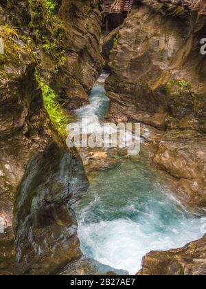 Sigmund Thun Klamm - ein schöner Canyon in der Nähe von Kaprun, Österreich Stockfoto