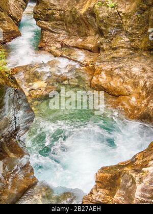 Sigmund Thun Klamm - ein schöner Canyon in der Nähe von Kaprun, Österreich Stockfoto