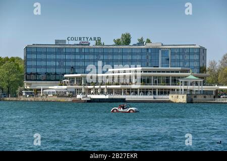 Hotel Marriott Courtyard, Maschsee, Hannover, Niedersachsen, Deutschland Stockfoto