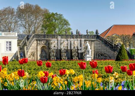 Große Kaskade, Großer Garten, Herrenhäuser Gärten, Hannover, Niedersachsen, Deutschland Stockfoto