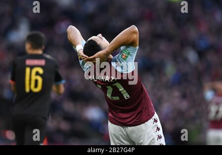 London, Großbritannien. März 2020. Anwar EL GHAZI, ASTON VILLA FC V MANCHESTER CITY FC, 2020 Credit: Sportsphoto LTD/Alamy Live News Stockfoto