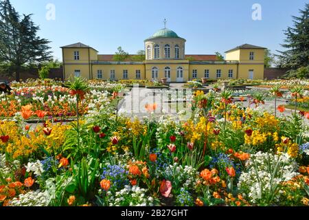 Bibliothekspavillon, Berggarten, Herrenhäuser Gärten, Hannover, Niedersachsen, Deutschland Stockfoto