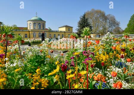 Bibliothekspavillon, Berggarten, Herrenhäuser Gärten, Hannover, Niedersachsen, Deutschland Stockfoto