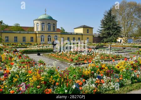 Bibliothekspavillon, Berggarten, Herrenhäuser Gärten, Hannover, Niedersachsen, Deutschland Stockfoto