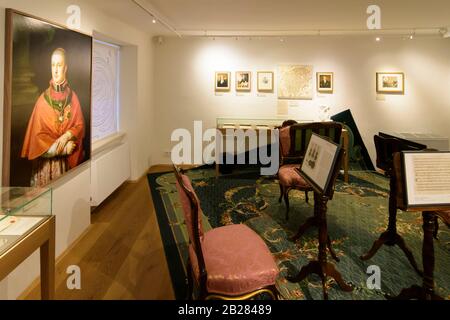 Wien, Wien: Museum Beethoven Haus Haus, Probusgasse 6, Bezirk Heiligenstadt, Raum im 19. Döbling, Wien, Österreich Stockfoto