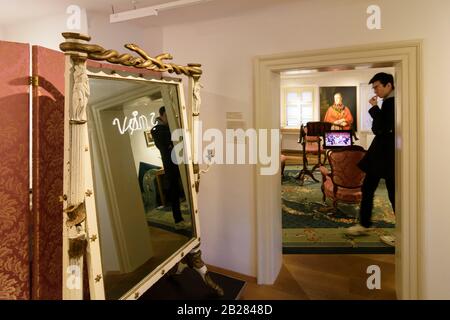 Wien, Wien: Museum Beethoven Haus Haus, Probusgasse 6, Bezirk Heiligenstadt, Raum im 19. Döbling, Wien, Österreich Stockfoto