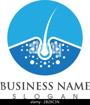 Vektorsymbol für Haarbehandlungen. Vorlage für das Design der Abbildung Stock Vektor