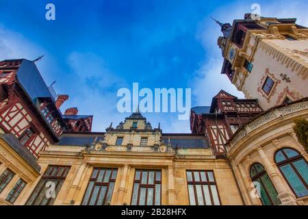 Schloss Peles in Sinaia, Rumänien. Stockfoto