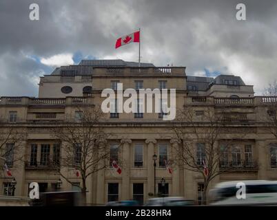 Canada House - Die Hohe Kommission Kanadas in London Stockfoto