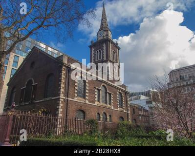 St. Botolph Ohne Aldgate Anglian Church in der City of London Stockfoto