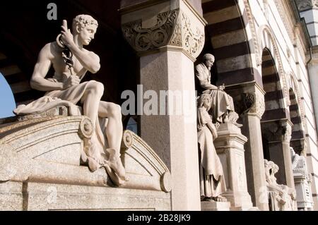 Besonders der Monumentale Friedhof in Mailand Stockfoto