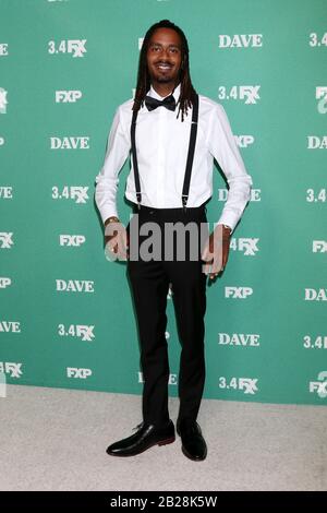 Februar 2020, Los Angeles, CA, USA: Los ANGELES - 27. FEBRUAR: Gata beim "Dave"-Premiere Screening von FXX im DGA Theatre am 27. Februar 2020 in Los Angeles, CA (Credit Image: © Kay Blake/ZUMA Wire) Stockfoto