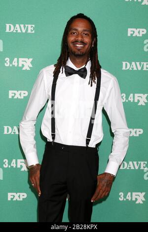 Februar 2020, Los Angeles, CA, USA: Los ANGELES - 27. FEBRUAR: Gata beim "Dave"-Premiere Screening von FXX im DGA Theatre am 27. Februar 2020 in Los Angeles, CA (Credit Image: © Kay Blake/ZUMA Wire) Stockfoto